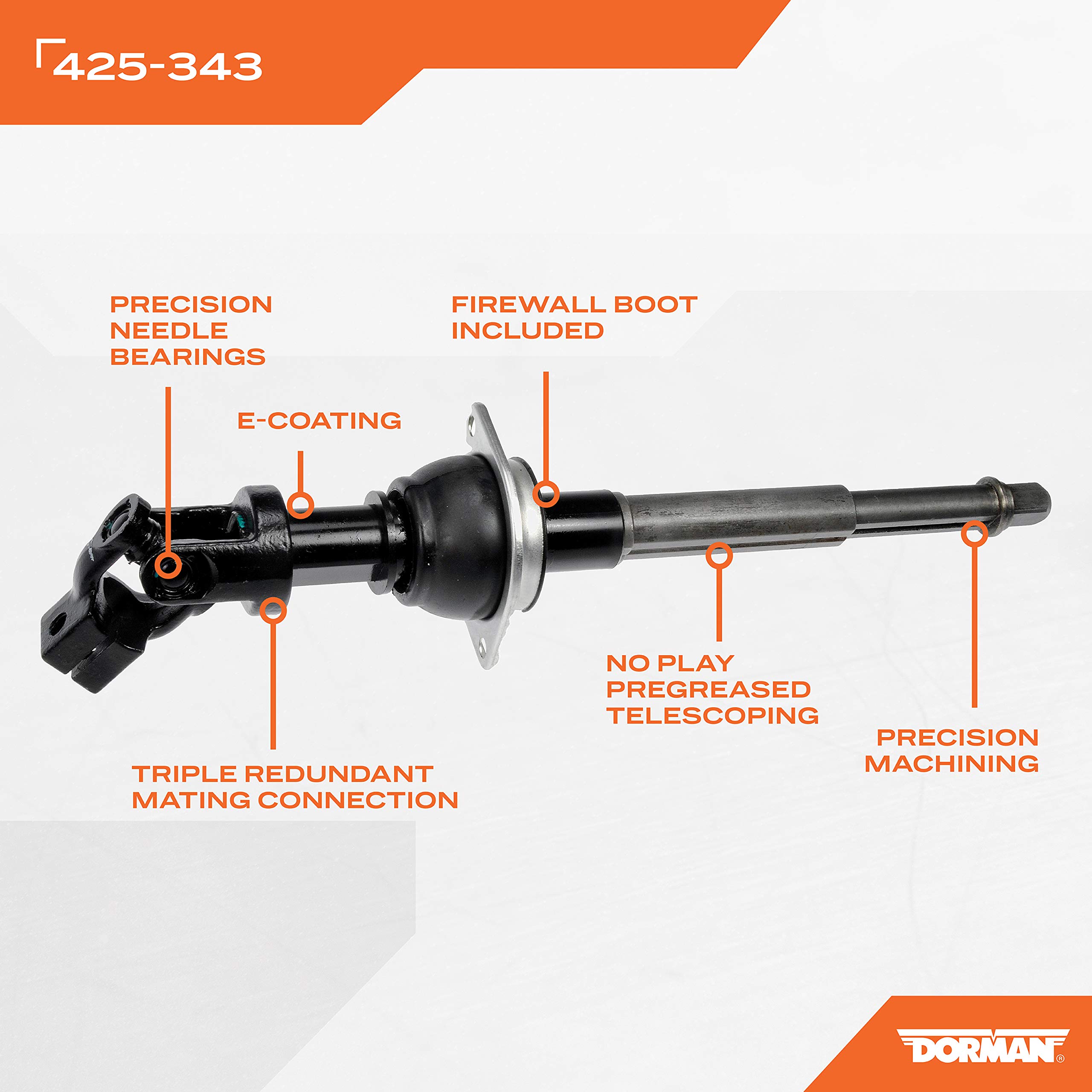 Amazon.com: Dorman 425-343 Steering Shaft Compatible with Select